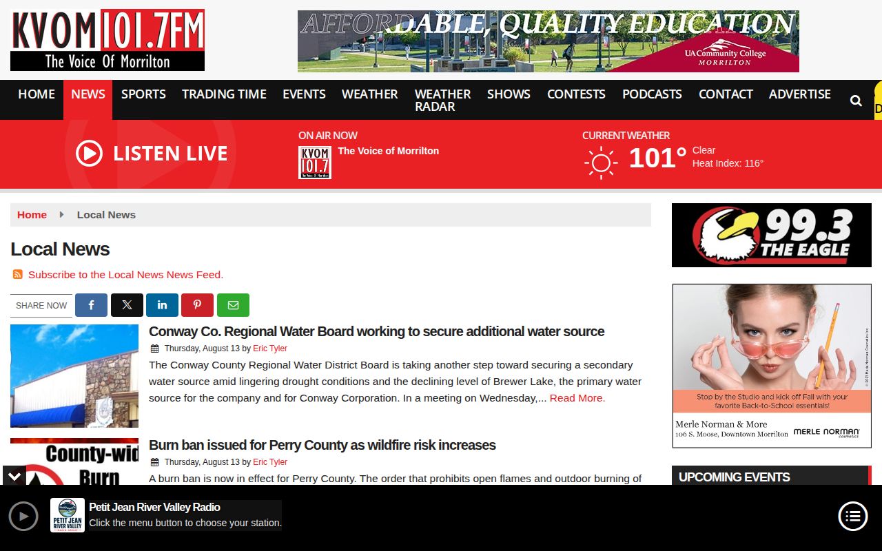 Conway County crime news and arrest reports on KVOM Local News