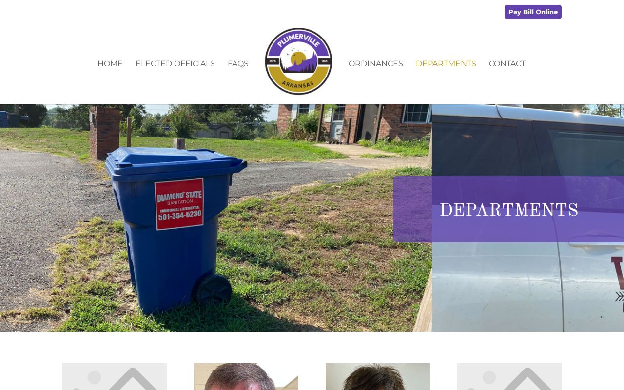 Plumerville Police Department contact source for arrest and record requests